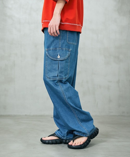 LAKOLE(ラコレ)の「<多機能ウェア>冷感ワークデニムパンツ / 655478(デニムパンツ・メンズ・ブルー/ブラック/インディゴブルー・LARGE/MEDIUM)」の22枚目の写真