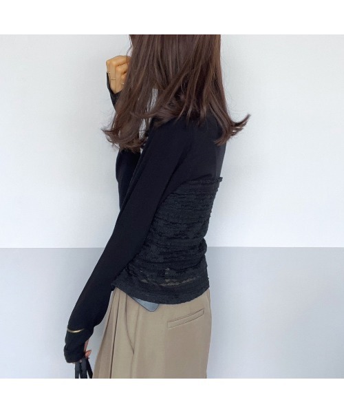Flugge(フラッジー)の「ビスチェ&ロンT 3wayトップス(その他トップス・レディース・ブラック/ホワイト・FREE)」の14枚目の写真