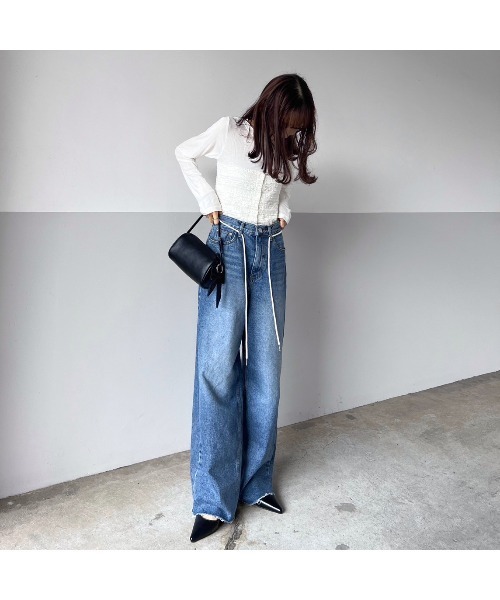 Flugge(フラッジー)の「ビスチェ&ロンT 3wayトップス(その他トップス・レディース・ブラック/ホワイト・FREE)」の7枚目の写真