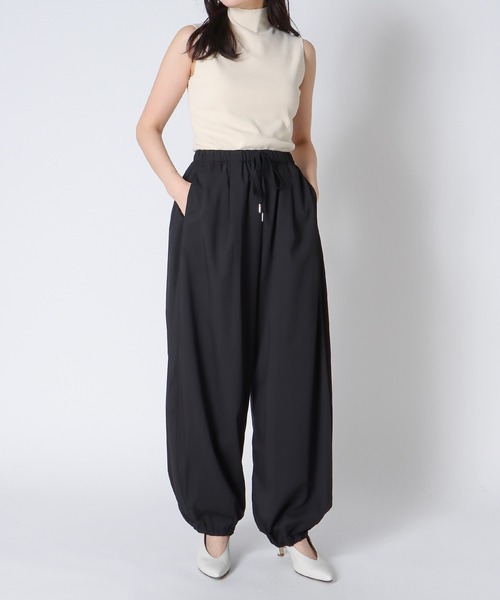 DRESSLAVE（ドレスレイブ）の「Sugar Rose / gather parachute pants(ギャザーパラシュートパンツ 253051)（その他パンツ・レディース・ブラック/ベージュ・38）」の8枚目の写真