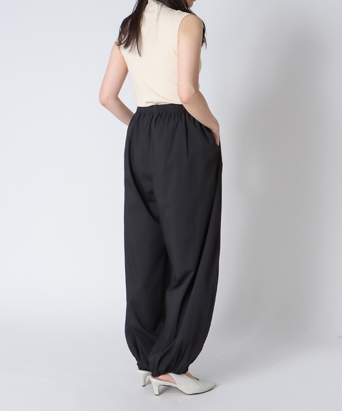 DRESSLAVE（ドレスレイブ）の「Sugar Rose / gather parachute pants(ギャザーパラシュートパンツ 253051)（その他パンツ・レディース・ブラック/ベージュ・38）」の10枚目の写真