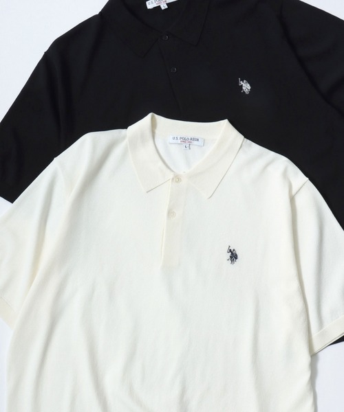 U.S. POLO ASSN. — охлаждающая сорочка из сетчатого трикотажа, безлоговая, с刺繍, поло с коротким рукавом, редизайн, мужская