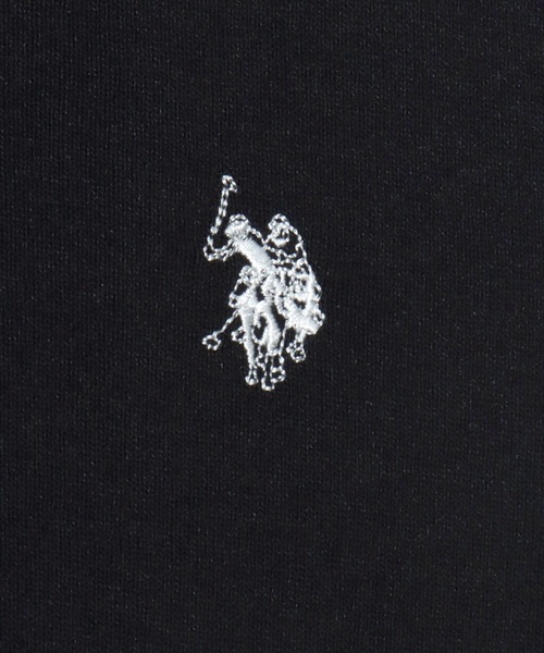 U.S. POLO ASSN.(ユーエスポロアッスン)の「U.S. POLO ASSN./ユーエスポロアッスン 接触冷感 オーバーサイズ ニット 無地 ロゴ ワンポイント刺繍 半袖ポロシャツ/レディース メンズ(ポロシャツ・メンズ・オフホワイト/ブラック/ネイビー・M/L/LL)」の8枚目の写真