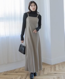 slattgir | 高身長 カットジョーゼットキャミソールワンピース(トールサイズ)Essenave(ワンピース)