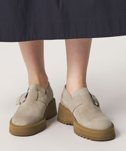 ODETTE E ODILE(オデットエオディール)の「ボリュームソールベルト フラット50↑(スリッポン・レディース・ベージュ/ブラック・24cm/23cm/23.5cm/24.5cm/22cm/22.5cm/25cm)」の3枚目の写真