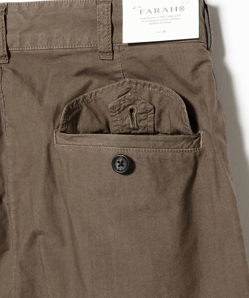Ray BEAMS（レイビームス）の「【7/31再値下げ】FARAH / Garment Dye Pin Tuck Wide Shorts（その他パンツ・レディース・ブラック/ダークブラウン・28inch）」の12枚目の写真
