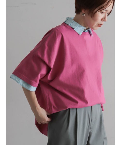 FIL DE FER(フィルデフェール)の「【予約】パターン塩縮 ドルマンシャツ(シャツ/ブラウス・レディース・サックスブルー/ホワイト・FREE)」の17枚目の写真