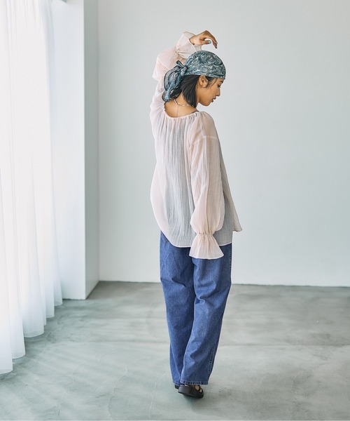 LEPSIM(レプシィム)の「スースーデニムストレートパンツ 637621(デニムパンツ・レディース・インディゴブルー/ケミカルウォッシュ/ブラック・LARGE/MEDIUM)」の7枚目の写真