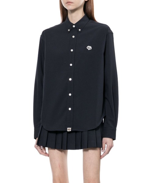 A BATHING APE(アベイシングエイプ)の「OVERSIZE SHIRT(シャツ/ブラウス・レディース・グレー/ネイビー・FREE)」の3枚目の写真