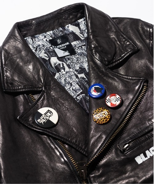 glamb(グラム)の「Black Jack Riders JKT / ブラック・ジャックライダースジャケット(ライダースジャケット・メンズ・ブラック・M)」の5枚目の写真