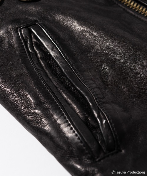 glamb(グラム)の「Black Jack Riders JKT / ブラック・ジャックライダースジャケット(ライダースジャケット・メンズ・ブラック・M)」の11枚目の写真