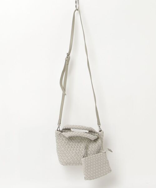 ONE DAY KMC (ワンデイケーエムシー)の「HERB/Intrecciato 2way small Tote Bag with Pouch/ポーチ付き2ウェイスモールトートバッグ(トートバッグ・レディース・グレー/ブラウン/ブラック/アイボリー・FREE)」の13枚目の写真