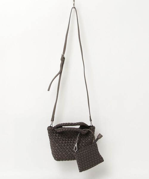 ONE DAY KMC (ワンデイケーエムシー)の「HERB/Intrecciato 2way small Tote Bag with Pouch/ポーチ付き2ウェイスモールトートバッグ(トートバッグ・レディース・グレー/ブラウン/ブラック/アイボリー・FREE)」の14枚目の写真