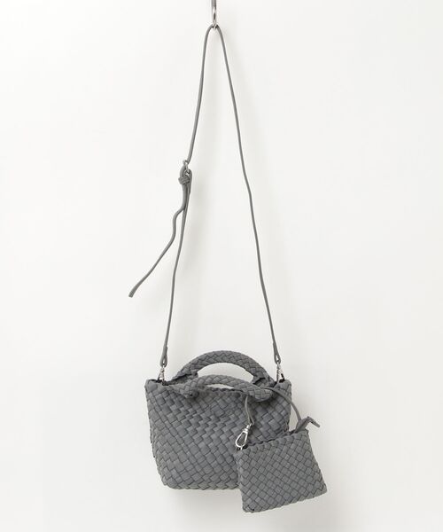 ONE DAY KMC (ワンデイケーエムシー)の「HERB/Intrecciato 2way small Tote Bag with Pouch/ポーチ付き2ウェイスモールトートバッグ(トートバッグ・レディース・グレー/ブラウン/ブラック/アイボリー・FREE)」の12枚目の写真