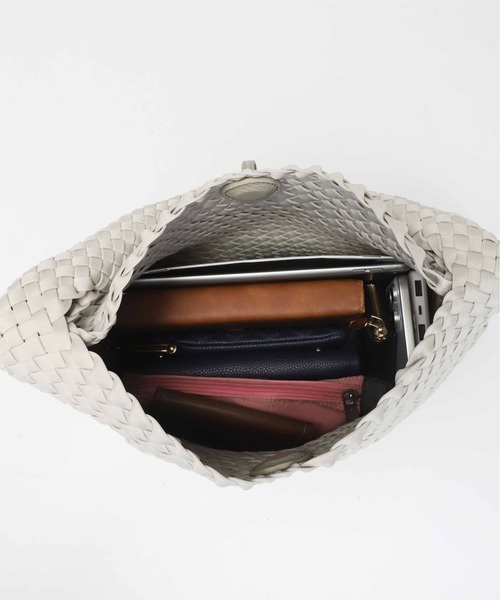 ONE DAY KMC (ワンデイケーエムシー)の「HERB/Intrecciato 2way small Tote Bag with Pouch/ポーチ付き2ウェイスモールトートバッグ(トートバッグ・レディース・グレー/ブラウン/ブラック/アイボリー・FREE)」の17枚目の写真