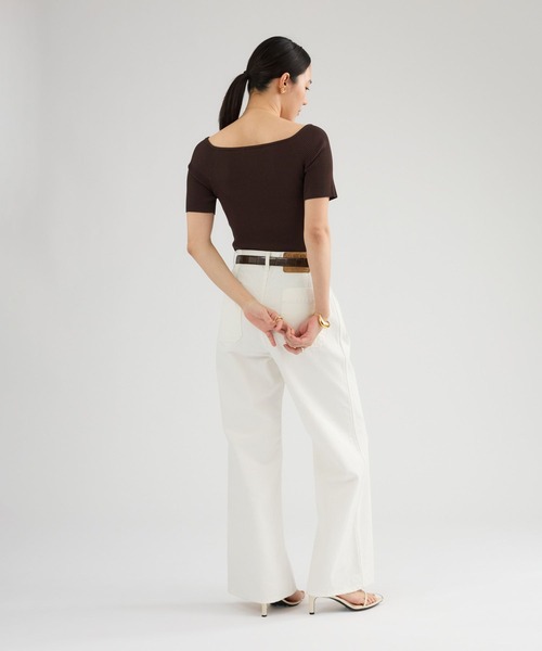 Chaos（カオス）の「Chaos(カオス)/ 【3/4坪田あさみさんIGLIVE紹介】◆WHY NOT NOW◆ユーティリティデニム（デニムパンツ・レディース・ホワイト/ブルー系・38/36）」の14枚目の写真