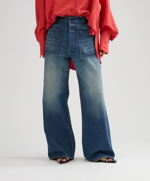 Chaos（カオス）の「Chaos(カオス)/ 【3/4坪田あさみさんIGLIVE紹介】◆WHY NOT NOW◆ユーティリティデニム（デニムパンツ・レディース・ホワイト/ブルー系・38/36）」の18枚目の写真