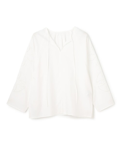 UNFILO(アンフィーロ)の「エンブロイダリー ブラウス(シャツ/ブラウス・レディース・ホワイト系/ブラック系・SMALL/MEDIUM)」の9枚目の写真