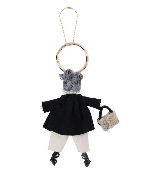 Te chichi（テチチ）の「ローズガールバッグチャーム（ネックレス・レディース・ブルー/ブラック・F）」の3枚目の写真