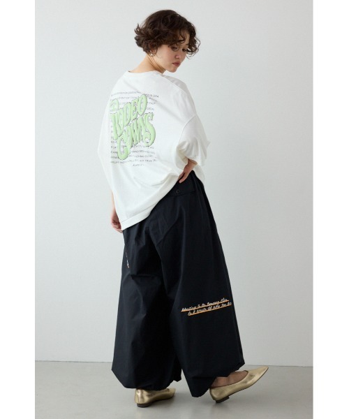 RODEO CROWNS WIDE BOWL(ロデオクラウンズワイドボウル)の「ラクガキパラシュートパンツ(その他パンツ・レディース・アイボリー/ブラック/カーキ・FREE)」の8枚目の写真