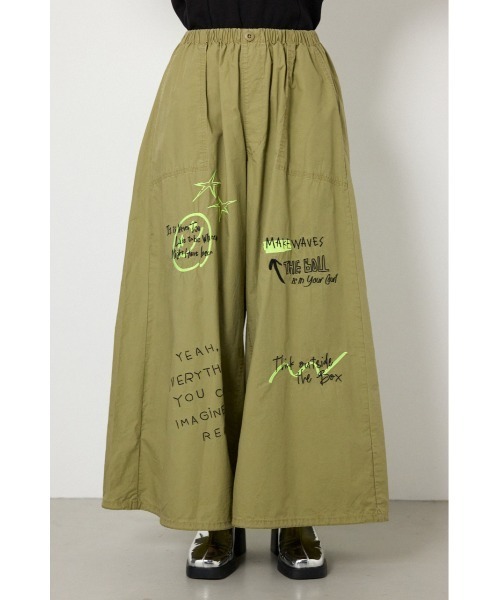 RODEO CROWNS WIDE BOWL(ロデオクラウンズワイドボウル)の「ラクガキパラシュートパンツ(その他パンツ・レディース・アイボリー/ブラック/カーキ・FREE)」の21枚目の写真