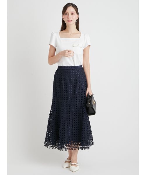 CELFORD(セルフォード)の「【洗える】トリムポケットTシャツ(Tシャツ/カットソー・レディース・サックスブルー/ブラック/ホワイト/その他・F)」の15枚目の写真