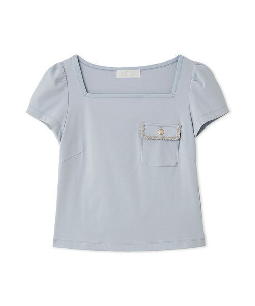 CELFORD(セルフォード)の「【洗える】トリムポケットTシャツ(Tシャツ/カットソー・レディース・サックスブルー/ブラック/ホワイト/その他・F)」の18枚目の写真