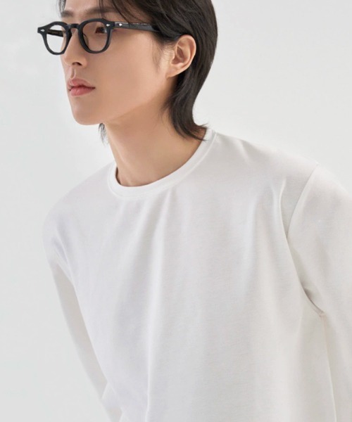NOWLE（ノウル）の「【NOWLE】サイドスリット ルーズシルエット ロングスリーブ ロンT（Tシャツ/カットソー・メンズ・ブラック/ホワイト・SMALL/X-LARGE/LARGE/MEDIUM）」の7枚目の写真