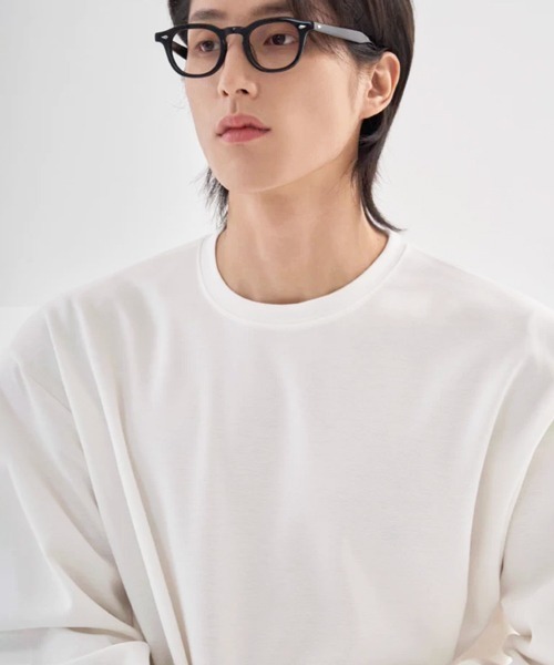 NOWLE（ノウル）の「【NOWLE】サイドスリット ルーズシルエット ロングスリーブ ロンT（Tシャツ/カットソー・メンズ・ブラック/ホワイト・SMALL/X-LARGE/LARGE/MEDIUM）」の9枚目の写真