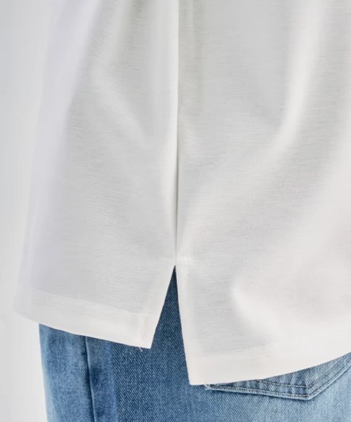 NOWLE（ノウル）の「【NOWLE】サイドスリット ルーズシルエット ロングスリーブ ロンT（Tシャツ/カットソー・メンズ・ブラック/ホワイト・SMALL/X-LARGE/LARGE/MEDIUM）」の17枚目の写真