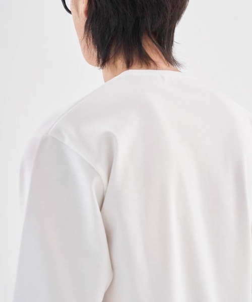 NOWLE（ノウル）の「【NOWLE】サイドスリット ルーズシルエット ロングスリーブ ロンT（Tシャツ/カットソー・メンズ・ブラック/ホワイト・SMALL/X-LARGE/LARGE/MEDIUM）」の16枚目の写真
