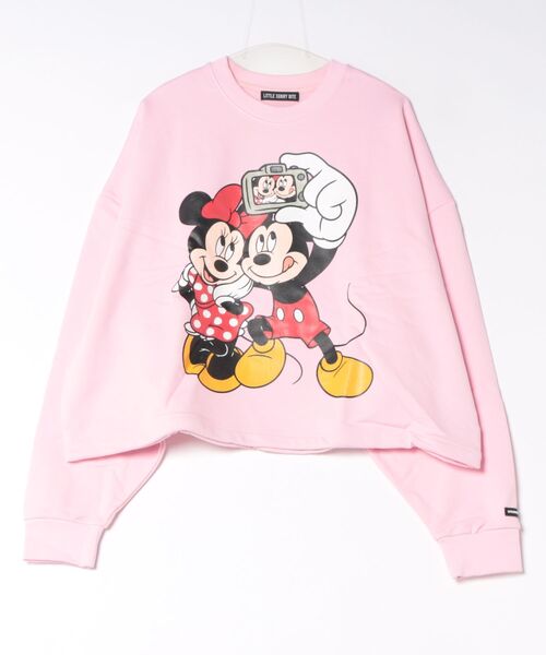 ARCHIVER(アーカイバ)の「【little sunny bite Disney collection】micky & minnie selfie sweat top(スウェット・レディース・ホワイト/ピンク/ブラック・SMALL)」の3枚目の写真