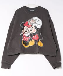 【little sunny bite Disney collection】micky & minnie selfie sweat top