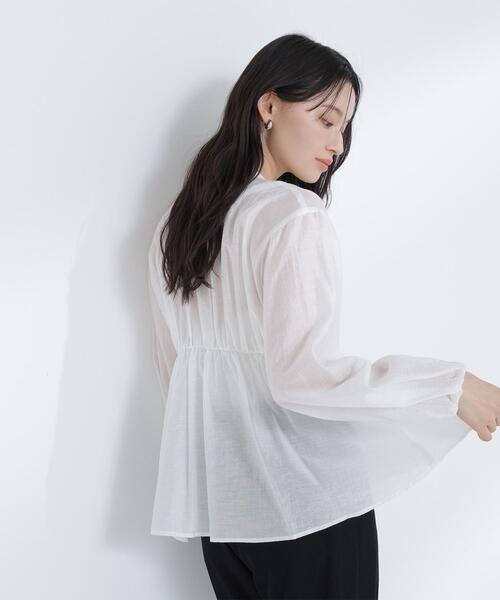 NATURAL BEAUTY BASIC(ナチュラルビューティーベーシック)の「◇シャツカーディガン(シャツ/ブラウス・レディース・ピンク/ブラック/オフホワイト・FREE)」の18枚目の写真
