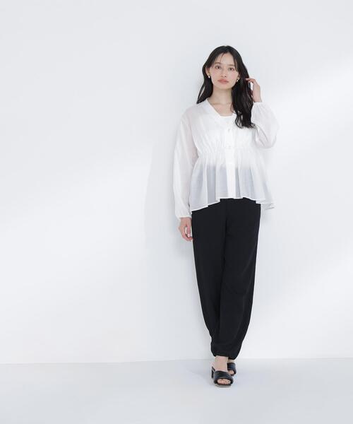 NATURAL BEAUTY BASIC(ナチュラルビューティーベーシック)の「◇シャツカーディガン(シャツ/ブラウス・レディース・ピンク/ブラック/オフホワイト・FREE)」の21枚目の写真