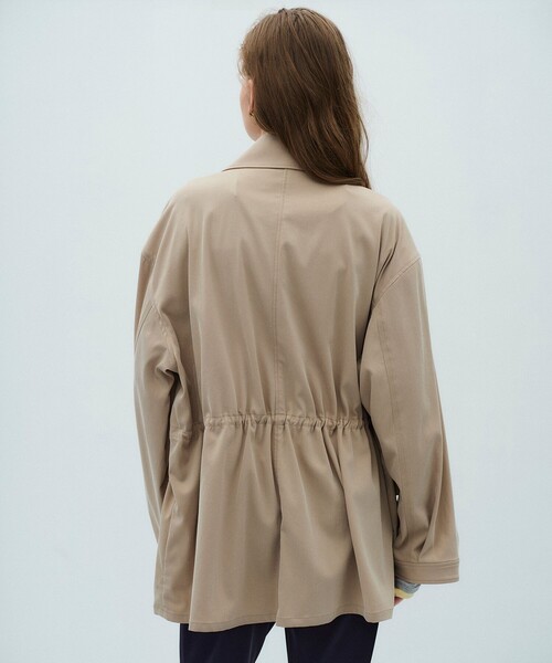 PUBLIC TOKYO（パブリックトウキョウ）の「【2026春新作】フィブリルフィールドジャケット（ブルゾン・レディース・ベージュ/ブルー・FREE）」の7枚目の写真