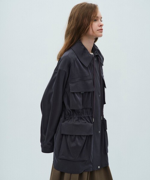 PUBLIC TOKYO（パブリックトウキョウ）の「【2026春新作】フィブリルフィールドジャケット（ブルゾン・レディース・ベージュ/ブルー・FREE）」の11枚目の写真