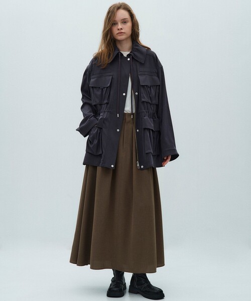 PUBLIC TOKYO（パブリックトウキョウ）の「【2026春新作】フィブリルフィールドジャケット（ブルゾン・レディース・ベージュ/ブルー・FREE）」の17枚目の写真