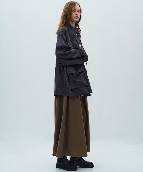 PUBLIC TOKYO（パブリックトウキョウ）の「【2026春新作】フィブリルフィールドジャケット（ブルゾン・レディース・ベージュ/ブルー・FREE）」の20枚目の写真