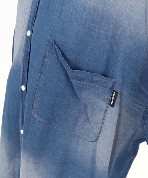 ADAM PATEK（アダムパテック）の「ms6437-aging sheer denim shirt デニムシャツ(AP2615008)（シャツ/ブラウス・メンズ・ブラック/ブルー・2/1）」の22枚目の写真