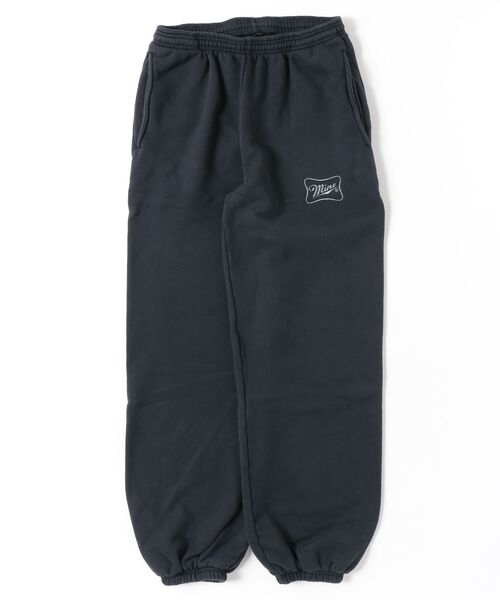 fridge(フリッジ)の「【MINE】マイン CURSIVE SIGN ST PT16oz(スウェットパンツ・メンズ・ブラック・3/2)」の1枚目の写真