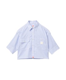 A BATHING APE | PU BADGE SHORT SLEEVES CANDY STRIPE SHIRT(シャツ/ブラウス)