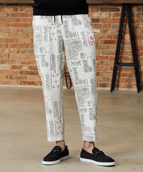Maison code 13(メゾンコードサーティーン)の「mp14771-felkod×Maison code 13 collaboration linen like bandana pants バンダナ柄パンツ(M26S-18)(その他パンツ・メンズ・ホワイト/ブラック・S/M/L)」の5枚目の写真