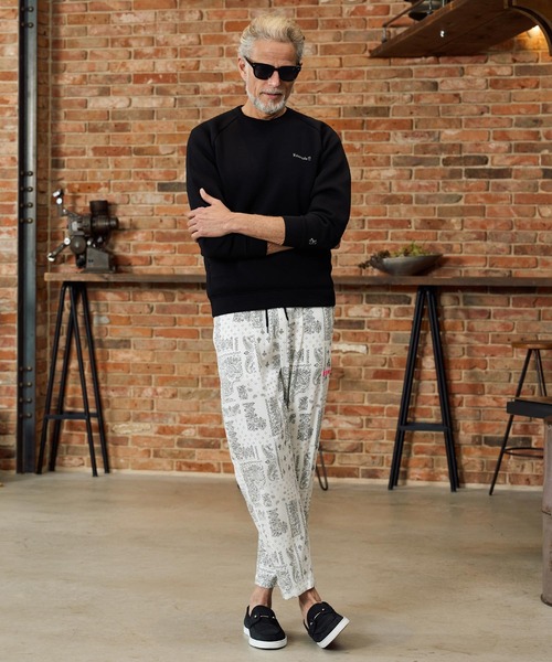 Maison code 13(メゾンコードサーティーン)の「mp14771-felkod×Maison code 13 collaboration linen like bandana pants バンダナ柄パンツ(M26S-18)(その他パンツ・メンズ・ホワイト/ブラック・S/M/L)」の8枚目の写真