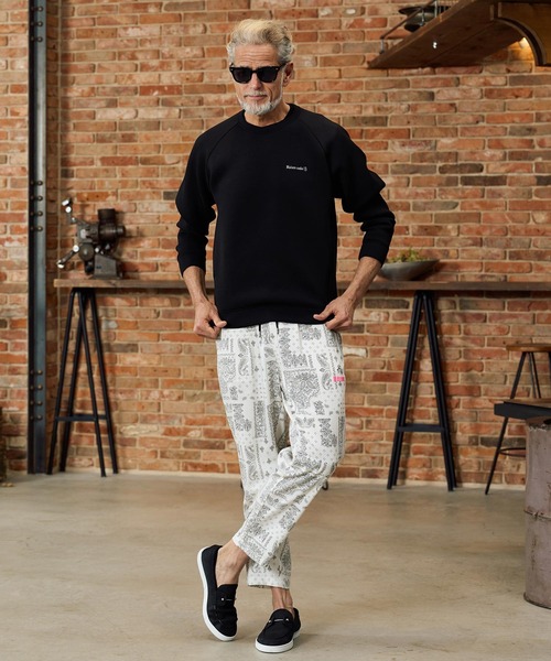 Maison code 13(メゾンコードサーティーン)の「mp14771-felkod×Maison code 13 collaboration linen like bandana pants バンダナ柄パンツ(M26S-18)(その他パンツ・メンズ・ホワイト/ブラック・S/M/L)」の9枚目の写真
