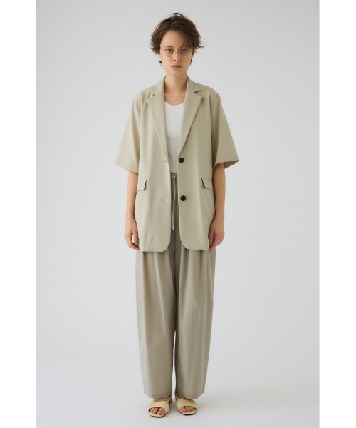 RIM.ARK(リムアーク)の「Hidden H/S jacket ヒドゥン ハーフスリーブ ジャケット(テーラードジャケット・レディース・ブラック/グレイッシュベージュ・36/38)」の19枚目の写真