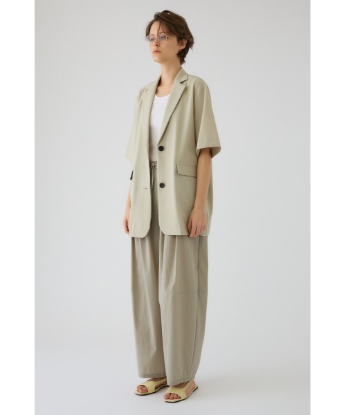 RIM.ARK（リムアーク）の「【PRE ORDER】Hidden H/S jacket ヒドゥン ハーフスリーブ ジャケット（テーラードジャケット・レディース・ブラック/グレイッシュベージュ・36/38）」の5枚目の写真