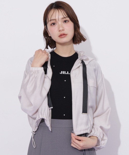 JILL by JILL STUART(ジルバイジルスチュアート)の「半袖ビジューコンパクトニット(ニット/セーター・レディース・ブルー/ブラック/ホワイト/ホワイト系その他・FREE)」の10枚目の写真