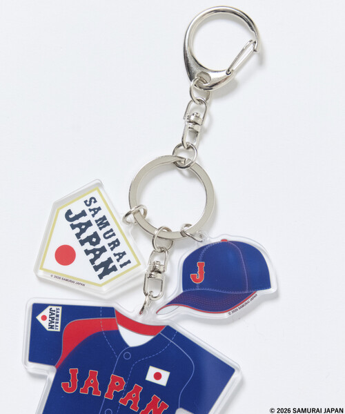 FREAK'S STORE（フリークスストア）の「SAMURAI JAPAN×FREAK’S STORE 別注 TRIPLE CHARM（キーホルダー・メンズ・ホワイト/ネイビー・ONE SIZE）」の4枚目の写真