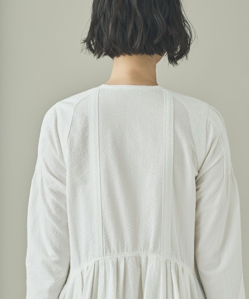 Curensology(カレンソロジー)の「Curensology(カレンソロジー)/サッカーカシュクールワンピース(ワンピース・レディース・ホワイト/ネイビー・FREE)」の10枚目の写真